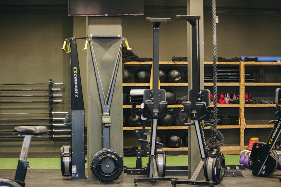 Professional sports facility with experienced training equipment and modern athletic setup